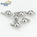 8mm Ball 925 Sterling Silver Pearl Jewelry Fine Clasp